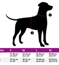 Hundegeschirr Reflektierend Verstellbar Schwarz XL