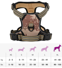Hundegeschirr Reflektierend Verstellbar Camouflage Braun XL