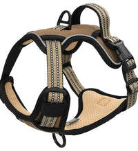 Hundegeschirr mit Leine & Halsband Verstellbar Braun S