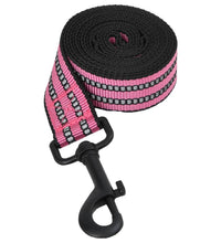 Hundegeschirr mit Leine & Halsband Verstellbar Rosa XL