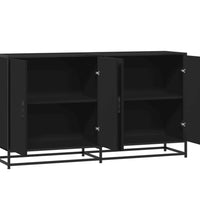 Sideboard Schwarz 134x35x76 cm Holzwerkstoff