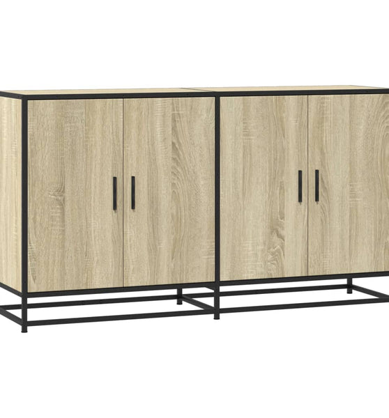 Sideboard Sonoma-Eiche 134x35x76 cm Holzwerkstoff