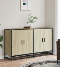 Sideboard Sonoma-Eiche 134x35x76 cm Holzwerkstoff