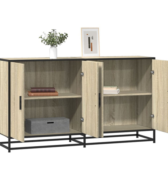 Sideboard Sonoma-Eiche 134x35x76 cm Holzwerkstoff