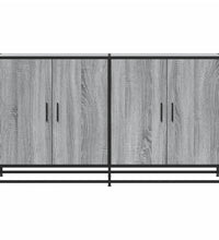 Sideboard Grau Sonoma 134x35x76 cm Holzwerkstoff