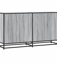 Sideboard Grau Sonoma 134x35x76 cm Holzwerkstoff