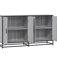 Sideboard Grau Sonoma 134x35x76 cm Holzwerkstoff