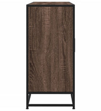 Sideboard Braun Eichen-Optik 134x35x76 cm Holzwerkstoff