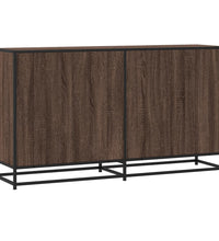 Sideboard Braun Eichen-Optik 134x35x76 cm Holzwerkstoff