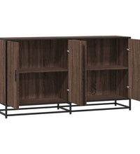 Sideboard Braun Eichen-Optik 134x35x76 cm Holzwerkstoff