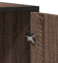 Sideboard Braun Eichen-Optik 134x35x76 cm Holzwerkstoff