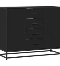 Sideboard Schwarz 92x35x76 cm Holzwerkstoff