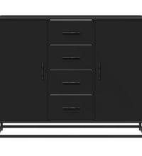Sideboard Schwarz 92x35x76 cm Holzwerkstoff