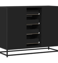 Sideboard Schwarz 92x35x76 cm Holzwerkstoff