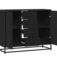 Sideboard Schwarz 92x35x76 cm Holzwerkstoff