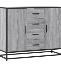 Sideboard Grau Sonoma 92x35x76 cm Holzwerkstoff