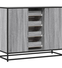 Sideboard Grau Sonoma 92x35x76 cm Holzwerkstoff
