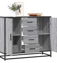 Sideboard Grau Sonoma 92x35x76 cm Holzwerkstoff