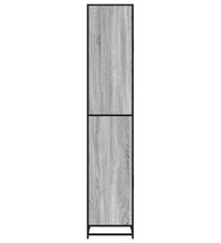 Badschrank Grau Sonoma 35x37,5x188,5 cm Holzwerkstoff Metall