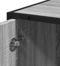 Badschrank Grau Sonoma 35x37,5x188,5 cm Holzwerkstoff Metall