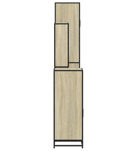 4-tlg. Badmöbel-Set Räuchereiche Holzwerkstoff