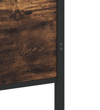 Metallbett ohne Matratze Räuchereiche 140x190 cm