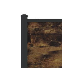 Metallbett ohne Matratze Räuchereiche 160x200 cm