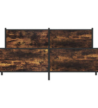 Metallbett ohne Matratze Räuchereiche 183x213 cm