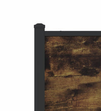 Metallbett ohne Matratze Räuchereiche 183x213 cm