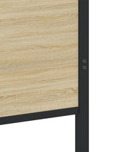 Metallbett ohne Matratze Sonoma-Eiche 140x200 cm