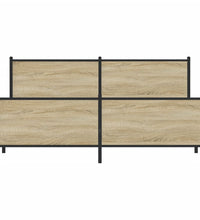 Metallbett ohne Matratze Sonoma-Eiche 180x200 cm