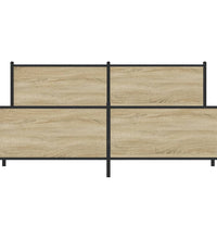 Metallbett ohne Matratze Sonoma-Eiche 183x213 cm