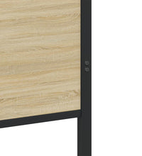 Metallbett ohne Matratze Sonoma-Eiche 183x213 cm