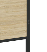 Metallbett ohne Matratze Sonoma-Eiche 193x203 cm