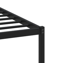 Metallbett ohne Matratze Braun Eichen-Optik 200x200 cm