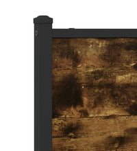 Metallbett ohne Matratze Räuchereiche 200x200 cm