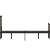 Metallbett ohne Matratze Sonoma-Eiche 150x200 cm