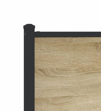 Metallbett ohne Matratze Sonoma-Eiche 150x200 cm