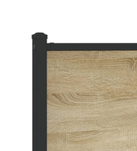 Metallbett ohne Matratze Sonoma-Eiche 183x213 cm