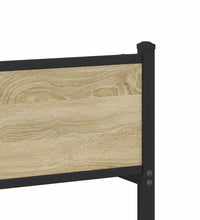 Metallbett ohne Matratze Sonoma-Eiche 183x213 cm