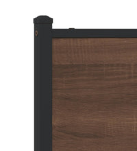 Metallbett ohne Matratze Braun Eichen-Optik 183x213 cm