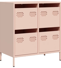 Sideboard Rosa 68x39x73,5 cm Kaltgewalzter Stahl