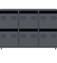 Sideboard Anthrazit 101,5x39x73,5 cm Kaltgewalzter Stahl