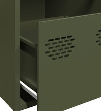 Sideboard Olivgrün 101,5x39x73,5 cm Kaltgewalzter Stahl