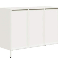 Sideboard Weiß 101,5x39x73,5 cm Kaltgewalzter Stahl