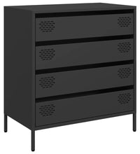 Sideboard Schwarz 68x39x73,5 cm Kaltgewalzter Stahl