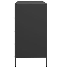 Sideboard Schwarz 68x39x73,5 cm Kaltgewalzter Stahl