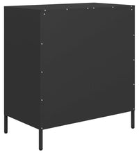 Sideboard Schwarz 68x39x73,5 cm Kaltgewalzter Stahl