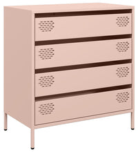 Sideboard Rosa 68x39x73,5 cm Kaltgewalzter Stahl