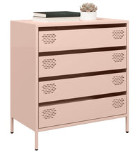 Sideboard Rosa 68x39x73,5 cm Kaltgewalzter Stahl